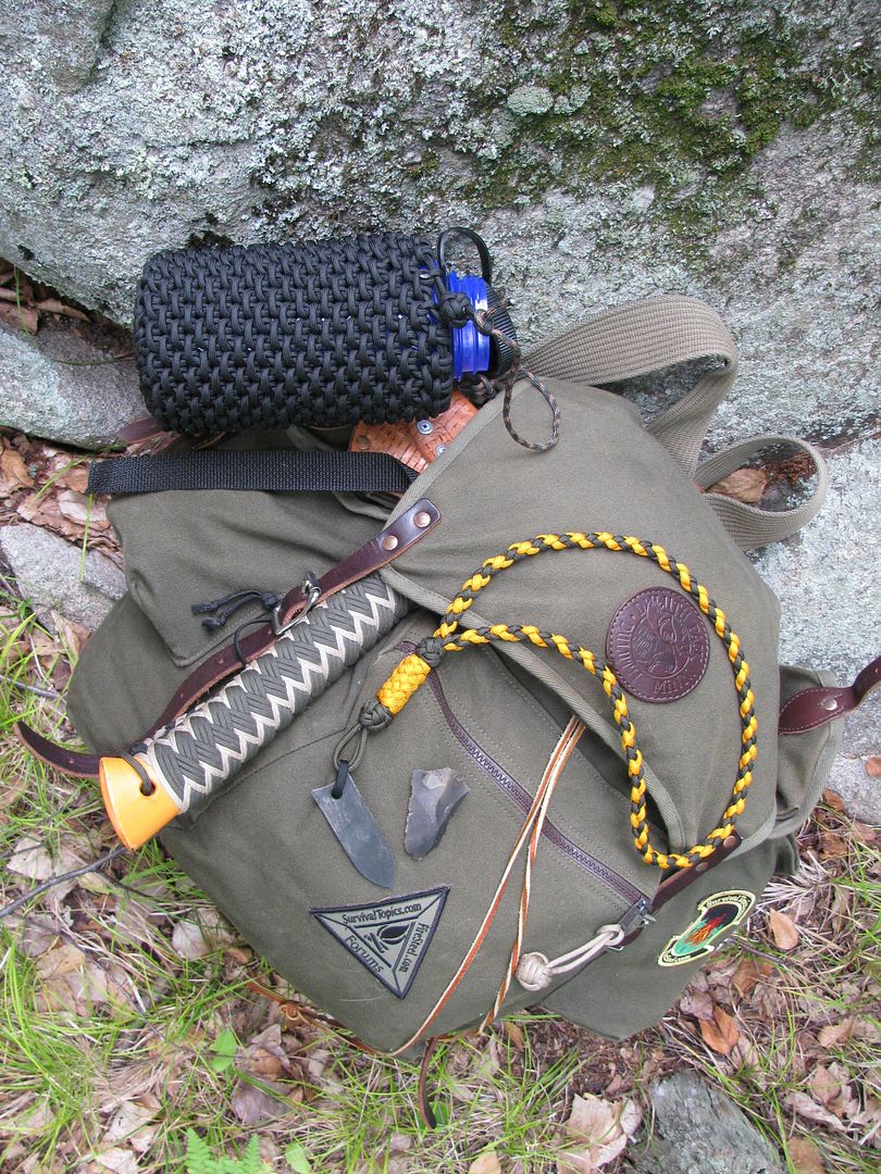 paracord flint/steel neck lanyard and nalgene cozy Survivalist Forum